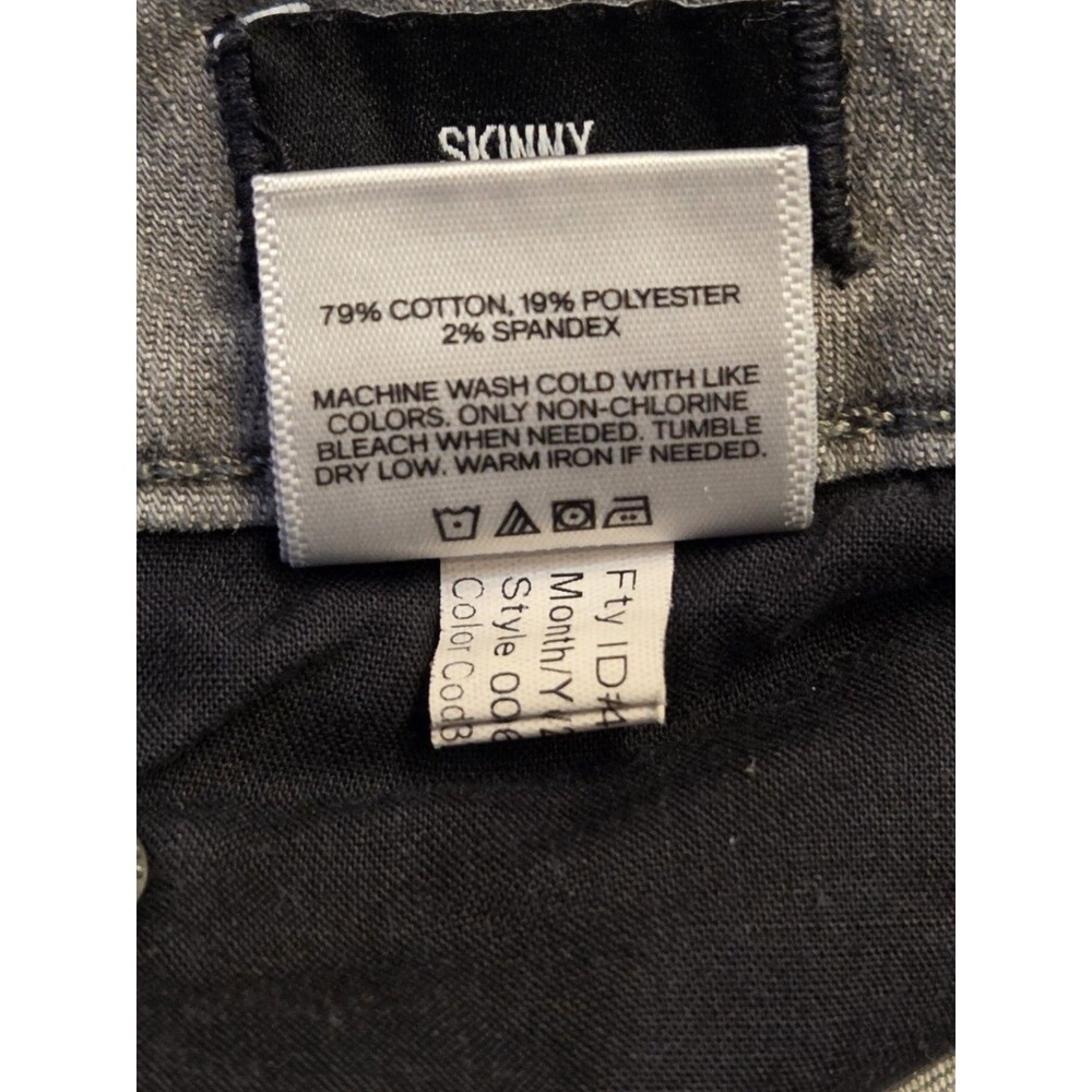 Express Skinny Jeans Men’s 33x30 Gray Stretch Slim Fit Denim Modern Casual - Picture 9 of 12